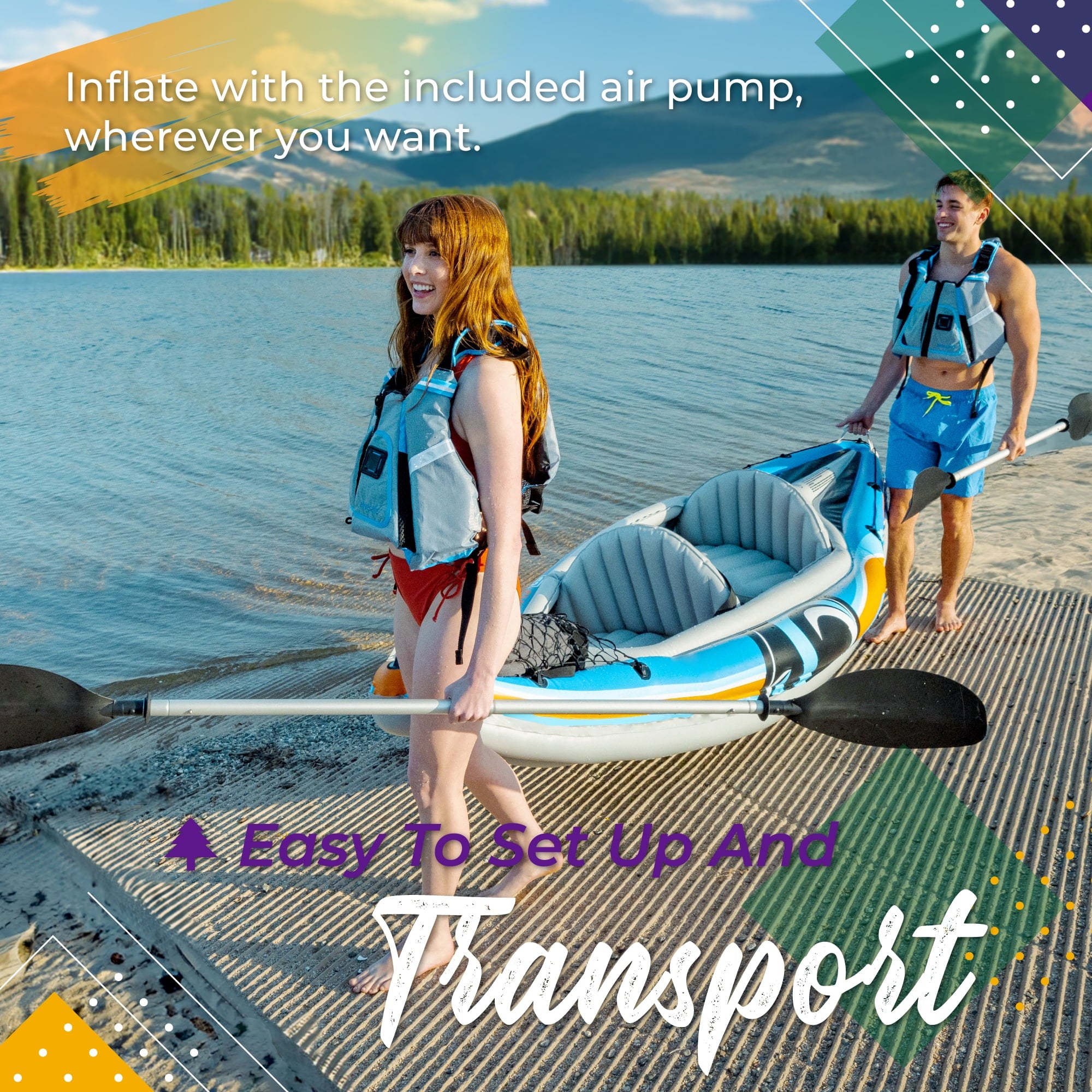 2-Person Inflatable Kayak 