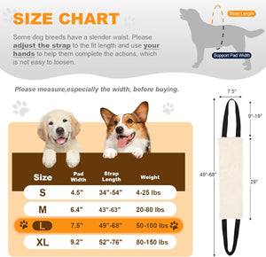 Adjustable Dog Lift Harness 