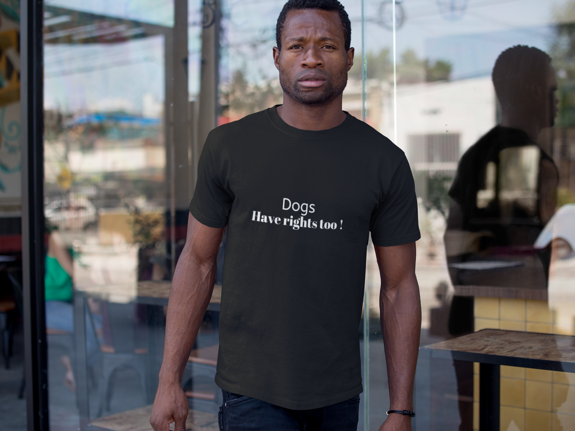 Dogs Have Rights Too statement tee