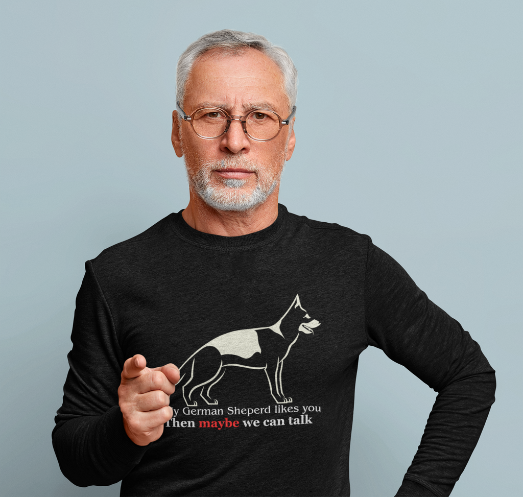 Long Sleeve German Shepherd Statement tee shirt