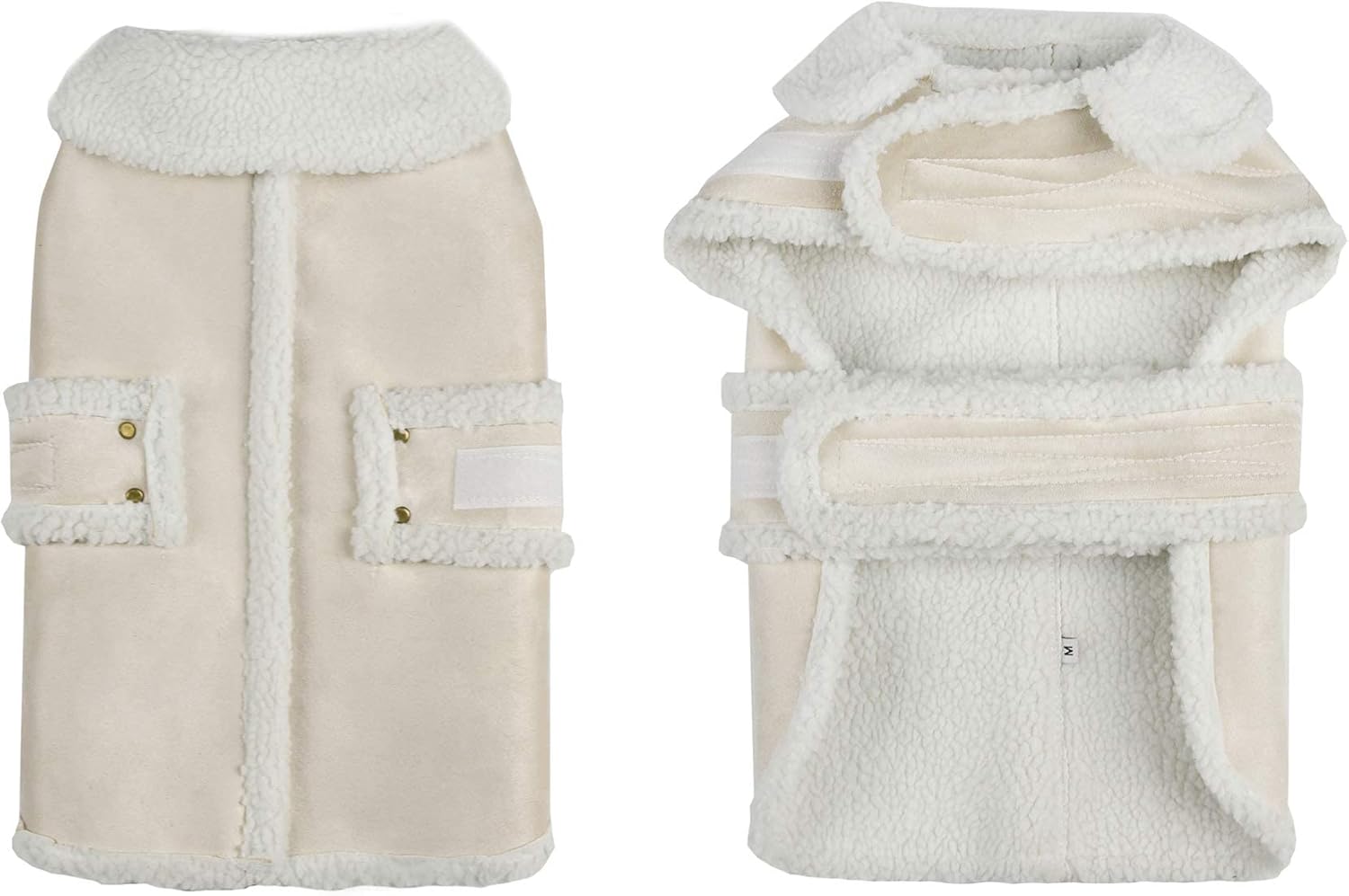 Fleece Lined winter coat for Big Dogs