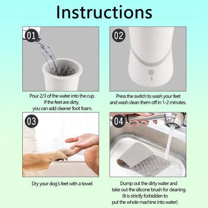 Automatic Dog Paw Cleaner Cup 