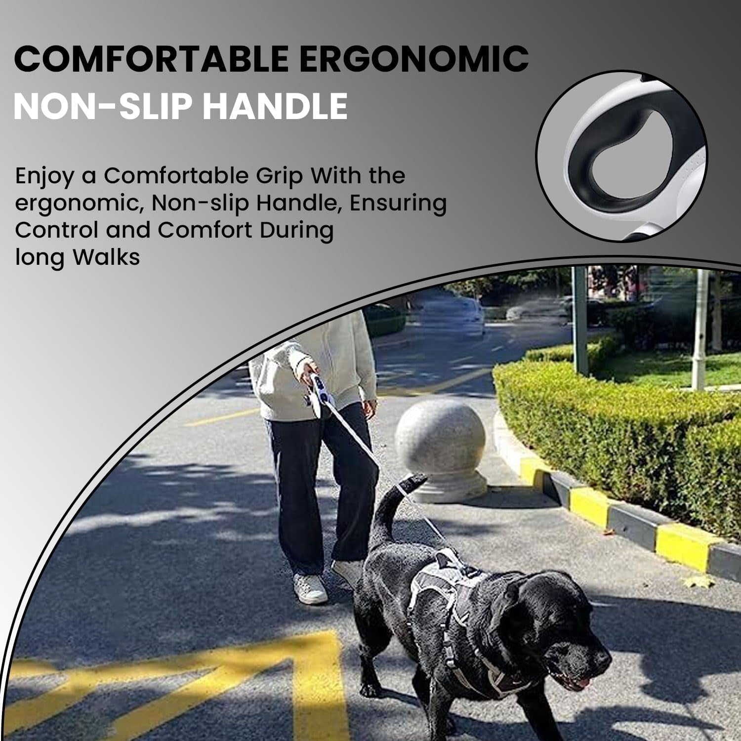 Ultimate 26ft Retractable Dog Leash for Large Dogs – Heavy-Duty with LED Flashlight & Waste Bag Dispenser