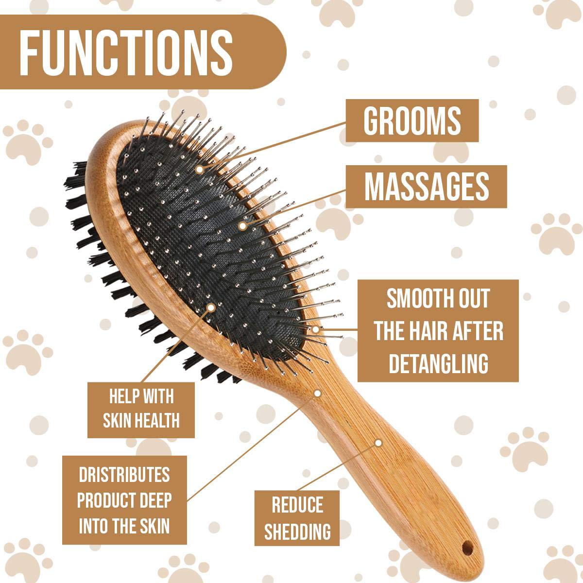 Double Sided Dog Brush