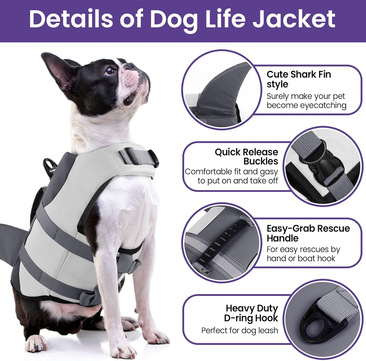 Shark Style dog Vest