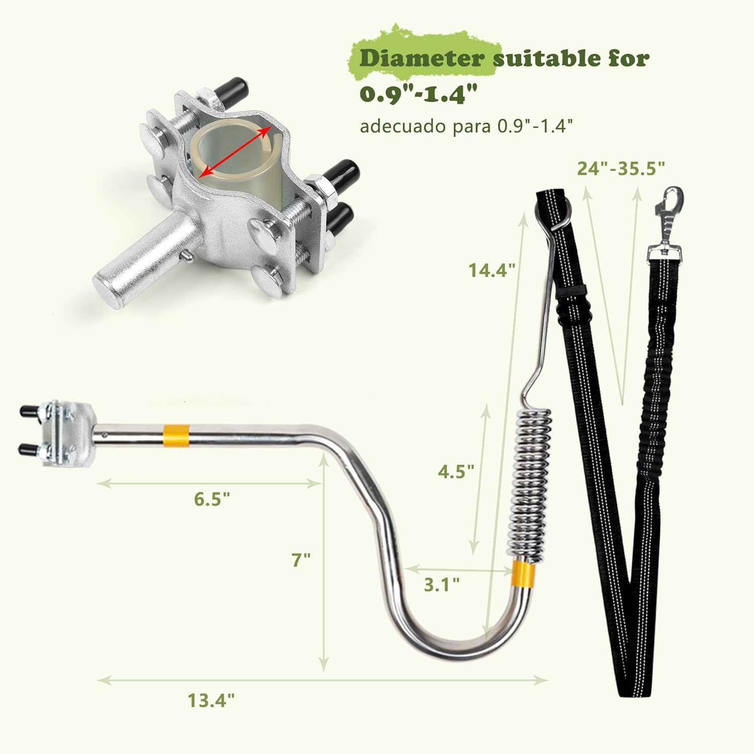 Heavy Duty Dog Bike Leash 