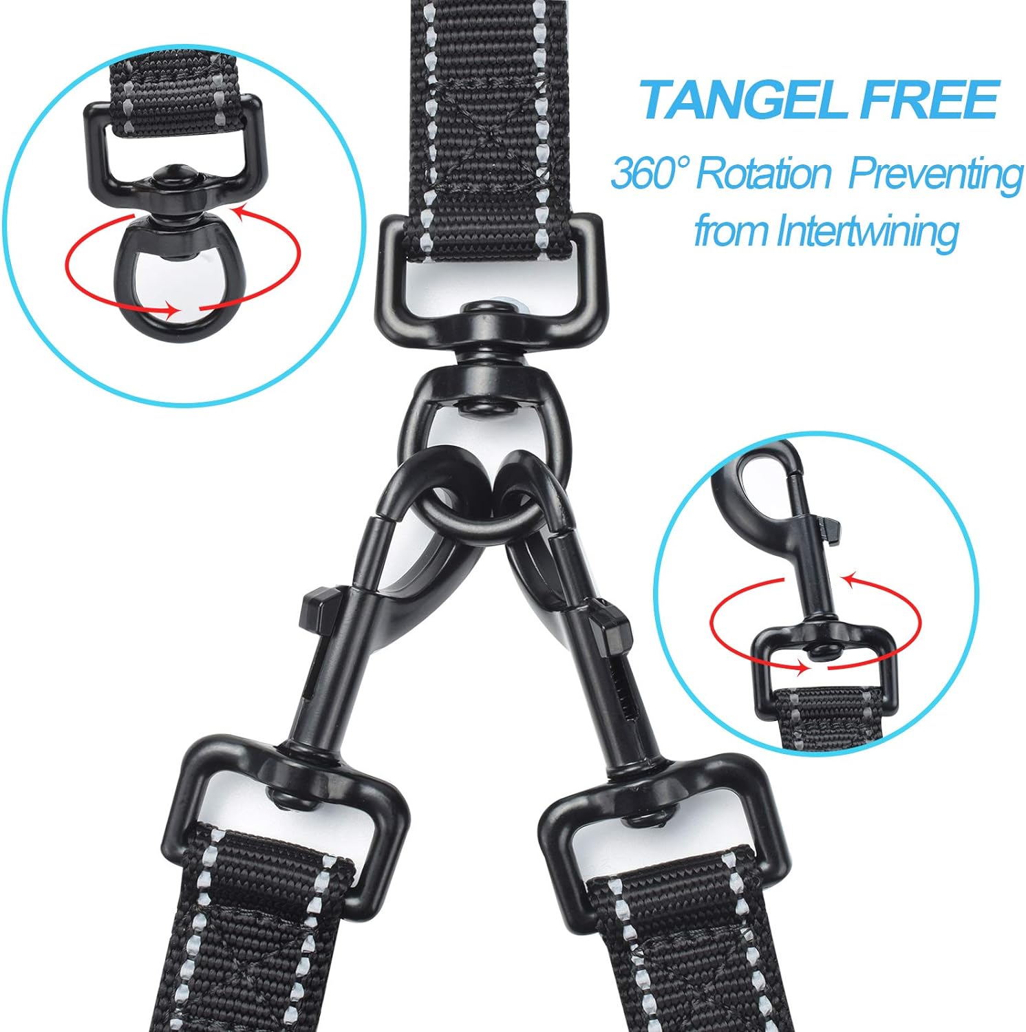 Tangle Free Double Dog Leash