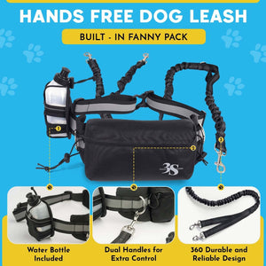 Hands Free Double Dog Leash 
