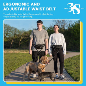 Hands Free Double Dog Leash 