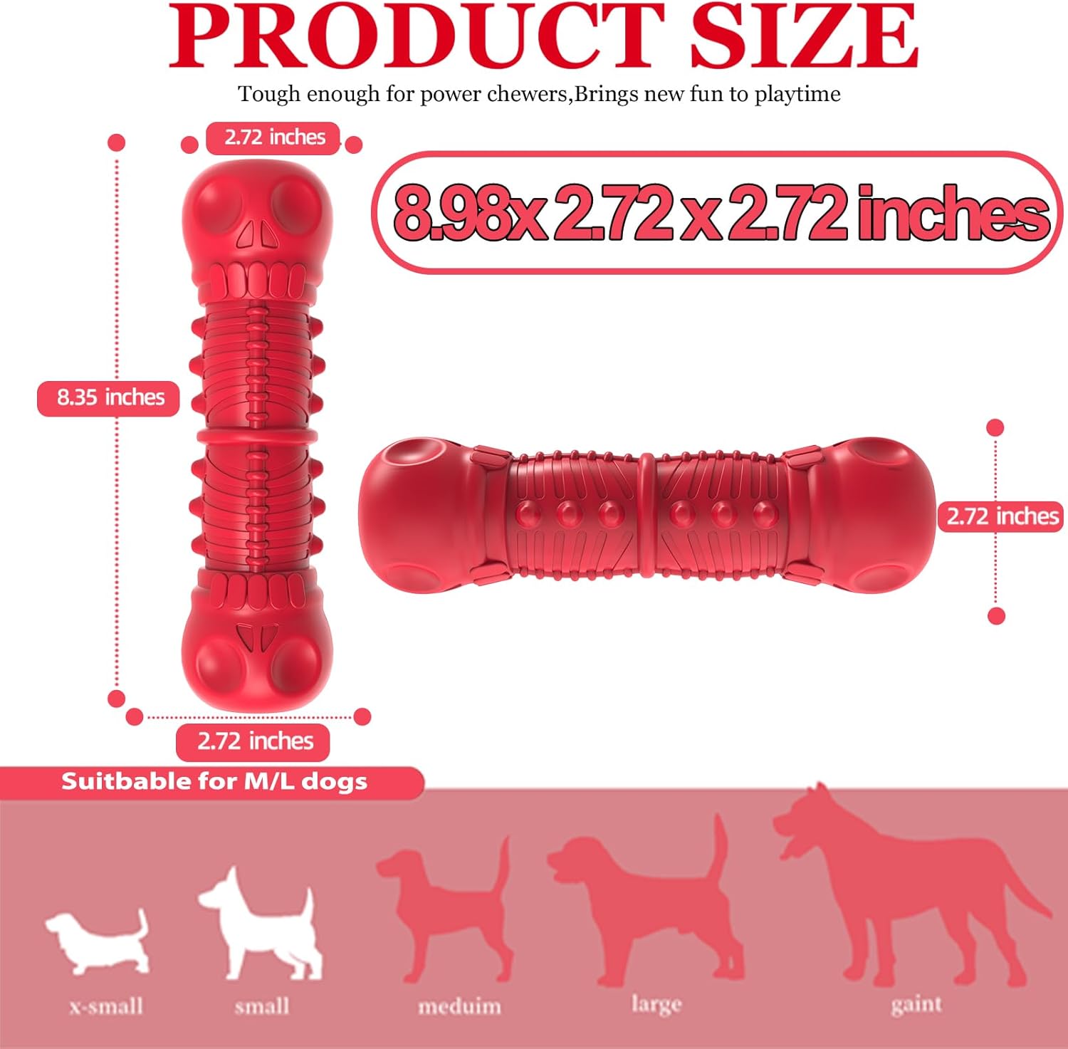 Durable Big Dog Squeak toy for aggressive chewers