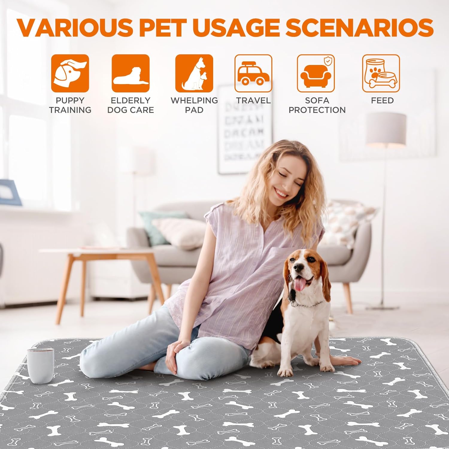 48x48 Washable Doggie Pee pads