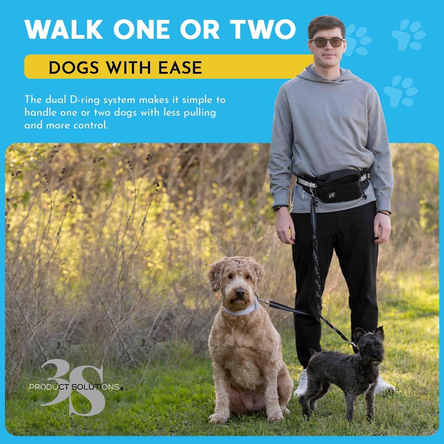 Hands Free Double Dog Leash 