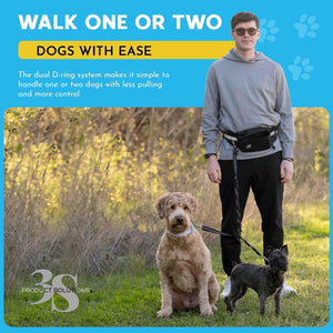 Hands Free Double Dog Leash 