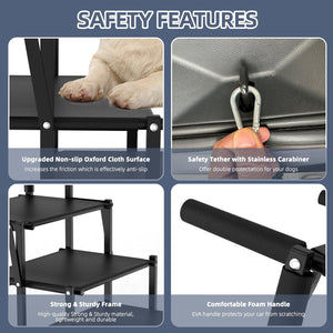 Extra Wide Dog Stairs for Car travel