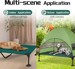 Elevated Big Dog Bed with Canopy