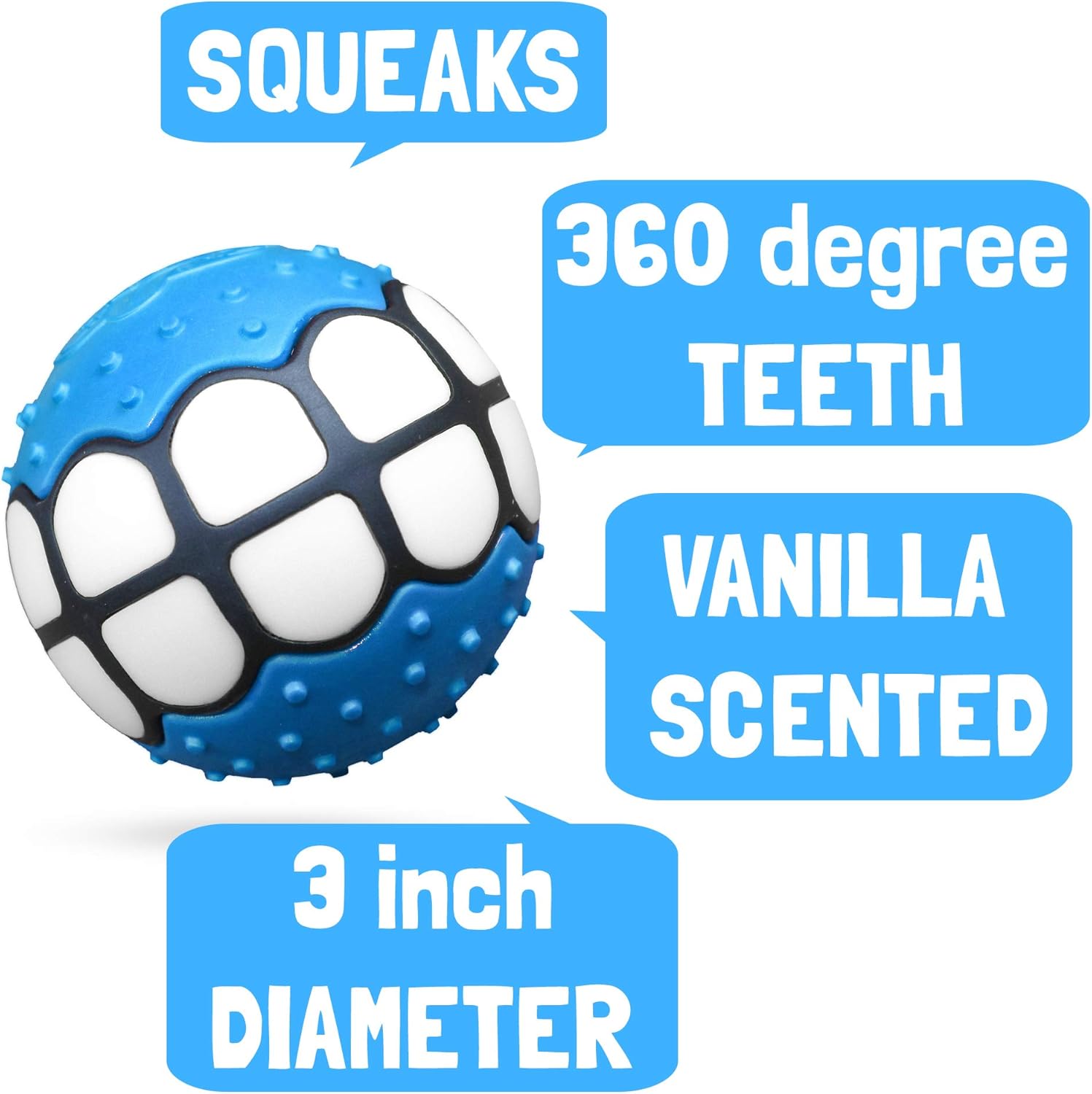 Funny Toothy Grin Squeaky Ball