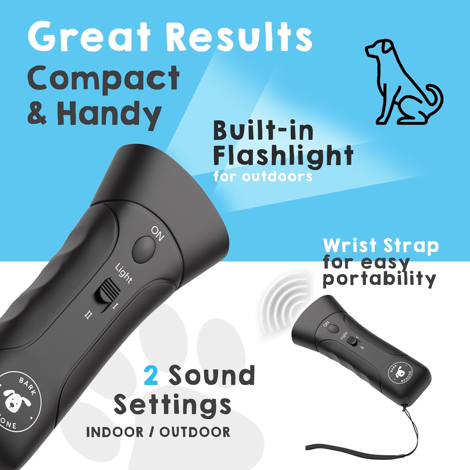  Ultrasonic Dog Bark Deterrent & Behavior Corrector 