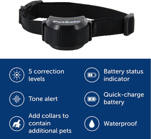 Stay & Play Compact Wireless Pet Fence for Dogs, No Wire Circular Boundary, Secure up to 3/4 Acre, No-Dig and Portable for Travel, for Dogs 5Lb & Up, from Parent Company Invisible Fence Brand