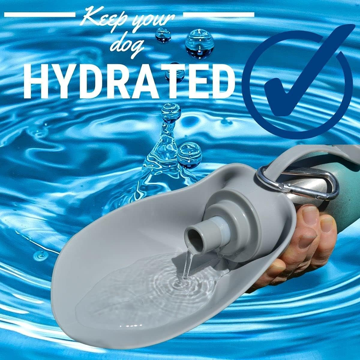 20 OZ Stainless Steel Dog Water Bottle