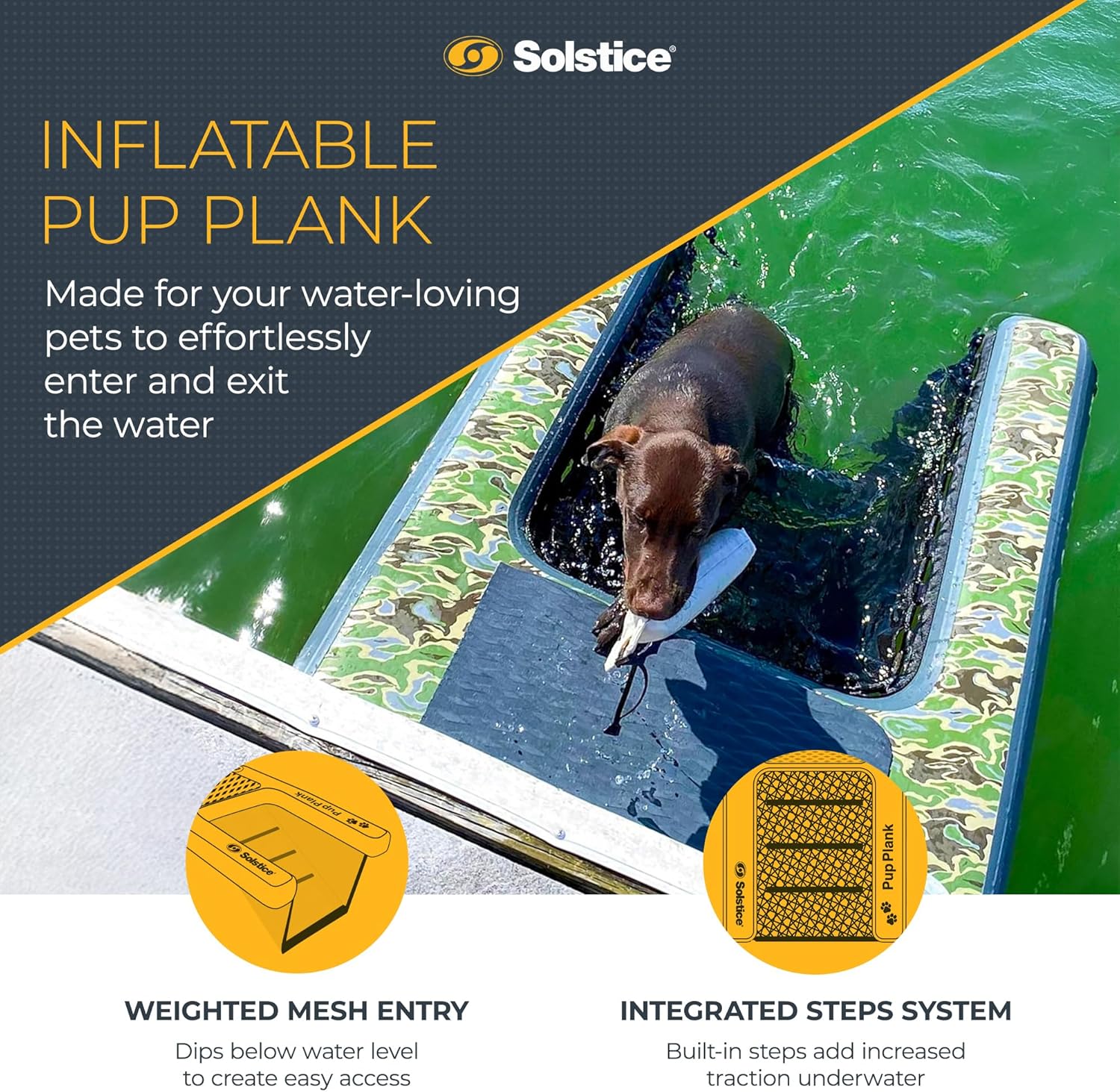 Inflatable Plank for Big Dogs