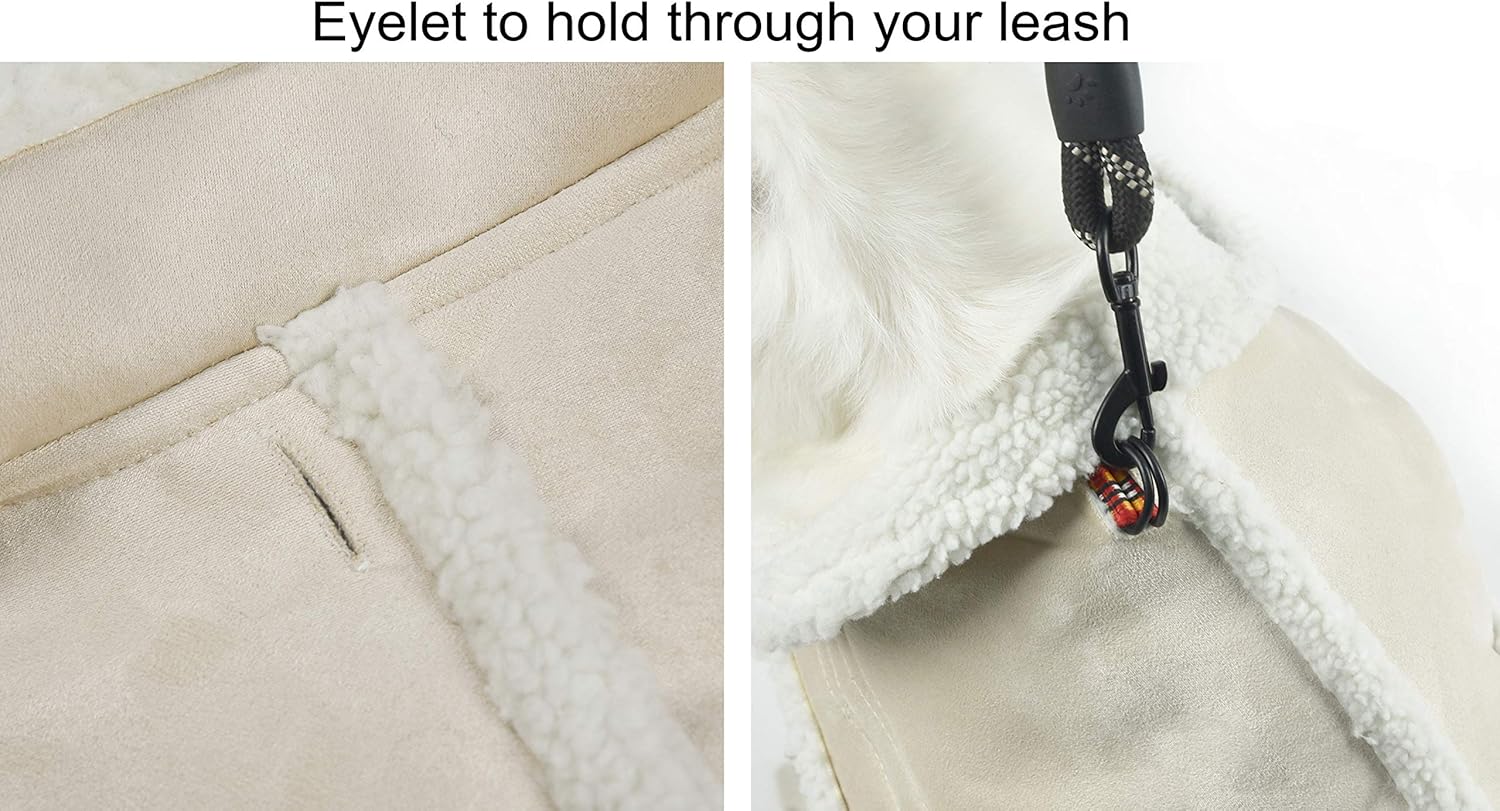 Fleece Lined winter coat for Big Dogs