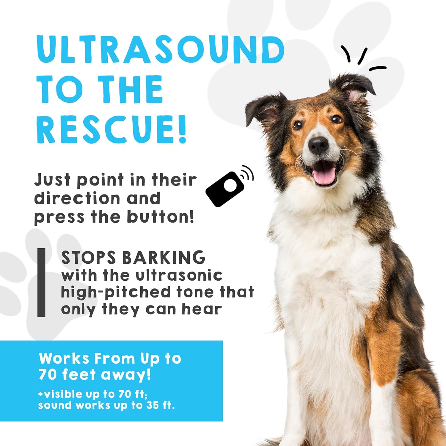 Ultrasonic Dog Bark Deterrent & Behavior Corrector 