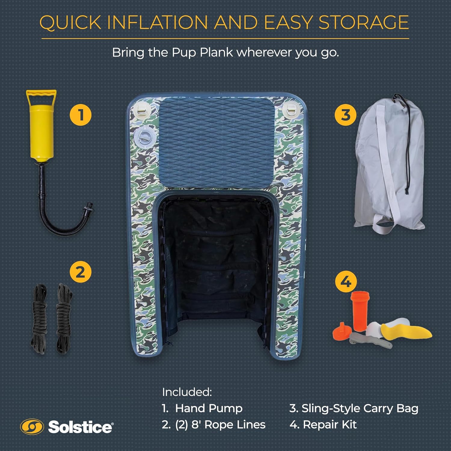 Inflatable Plank for Big Dogs