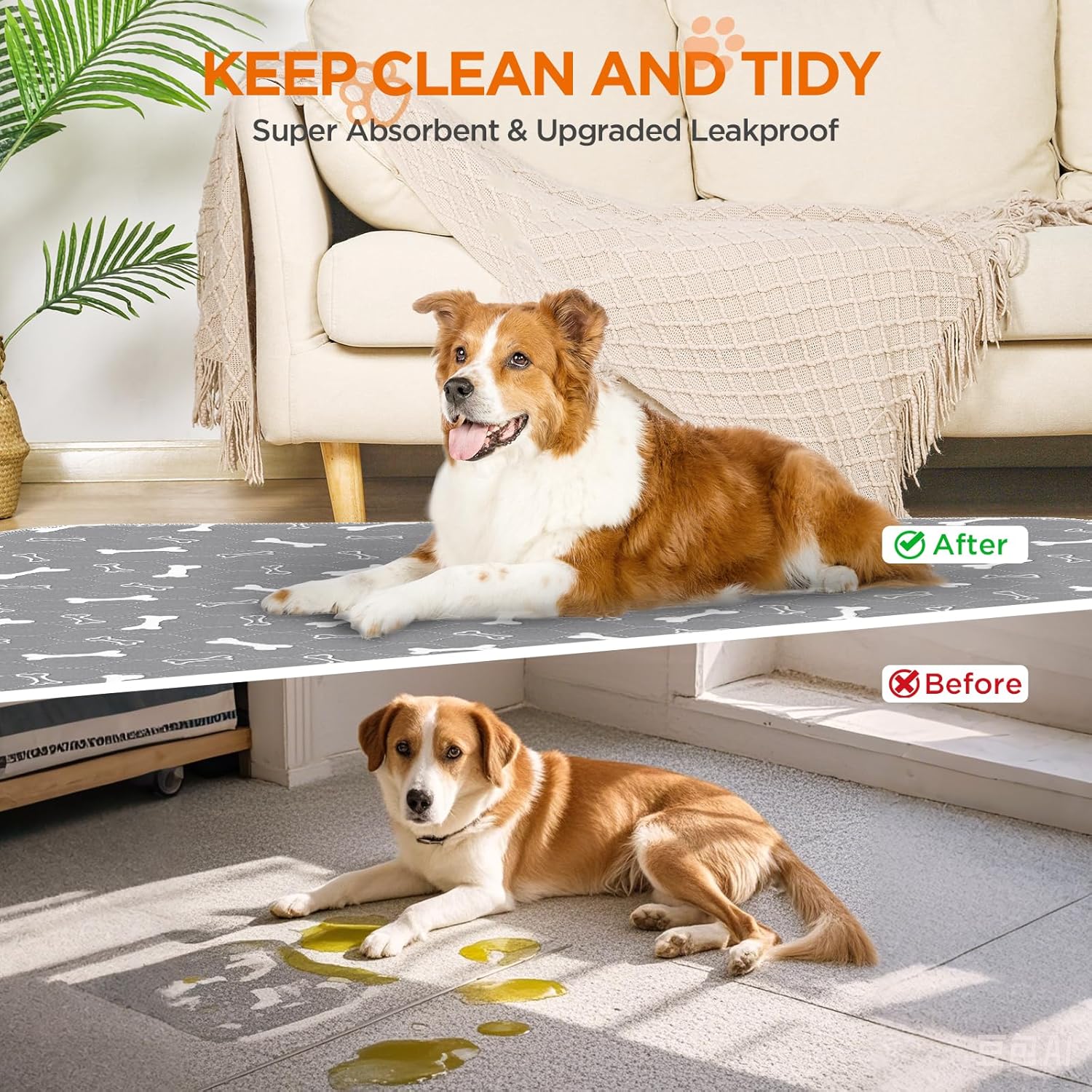 48x48 Washable Doggie Pee pads