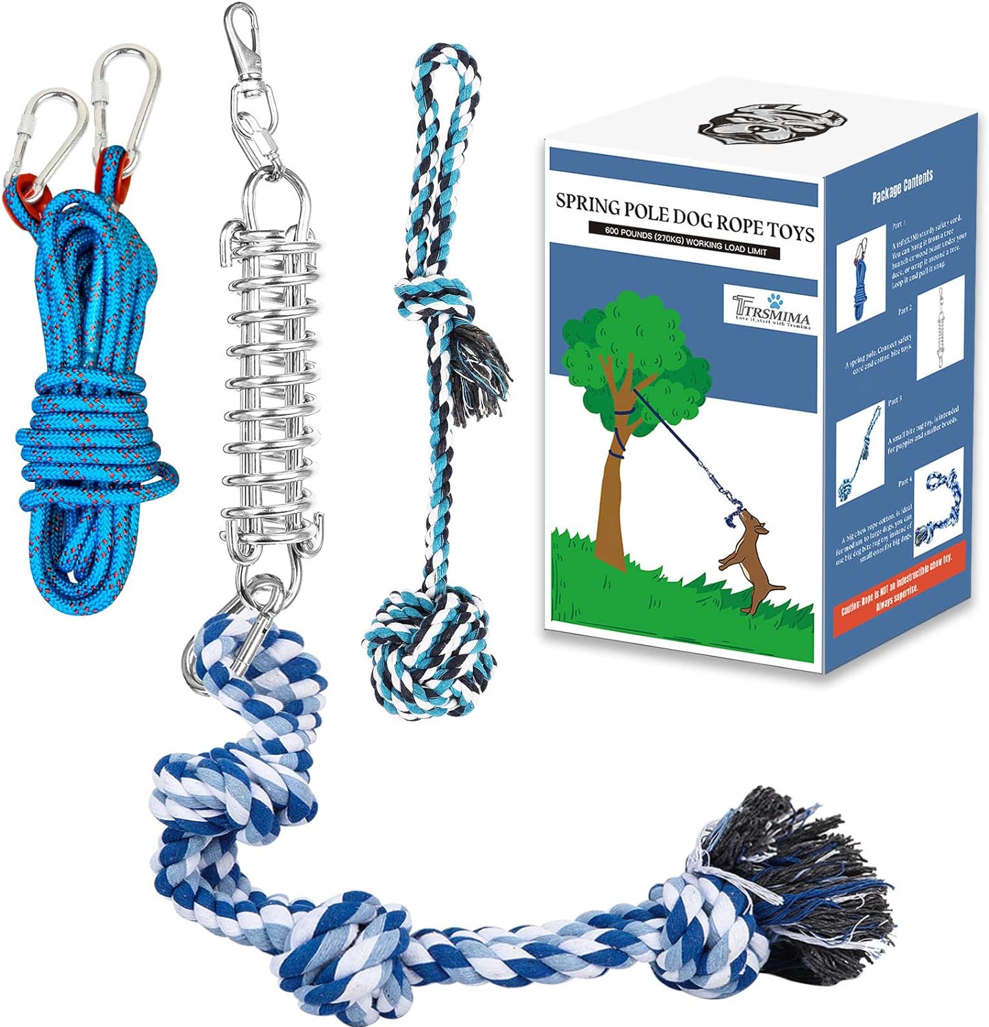 Rope Pull & Tug of War with a Big Spring Pole Kit 