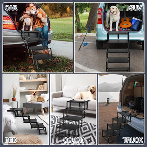 Extra Wide Dog Stairs for Car travel