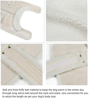 Fleece Lined winter coat for Big Dogs