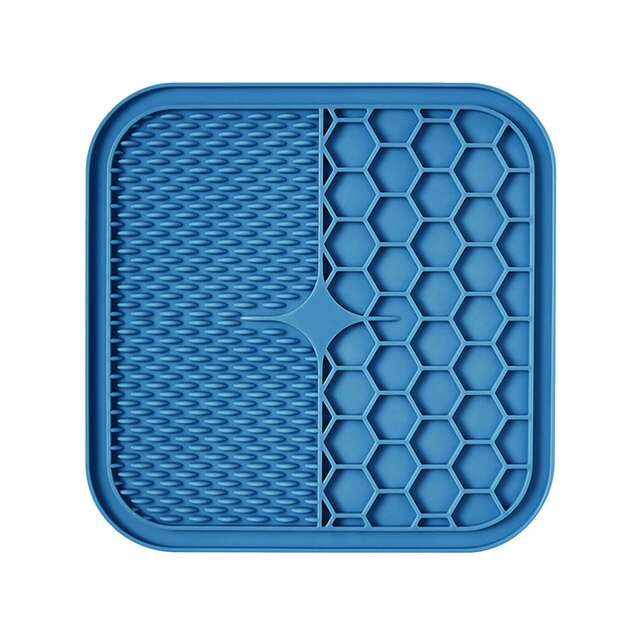 Dog Lick Pad Pet Bathing Distraction Pads Wall Mouted Silicone Slow Feeder Lick Mat with Strong Suction for Dog Bathing Grooming