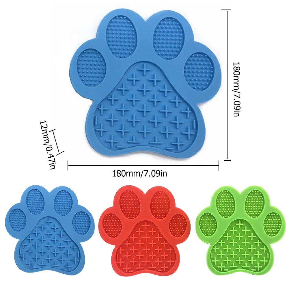 Dog Lick Pad Pet Bathing Distraction Pads Wall Mouted Silicone Slow Feeder Lick Mat with Strong Suction for Dog Bathing Grooming