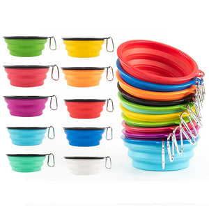 1000ml Large Collapsible Dog Travel Bowls