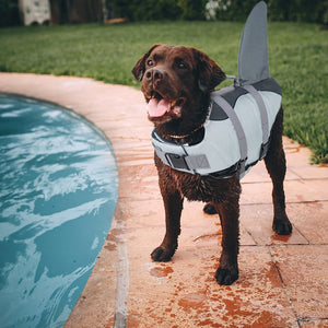 Shark and Mermaid themed dog life jacket