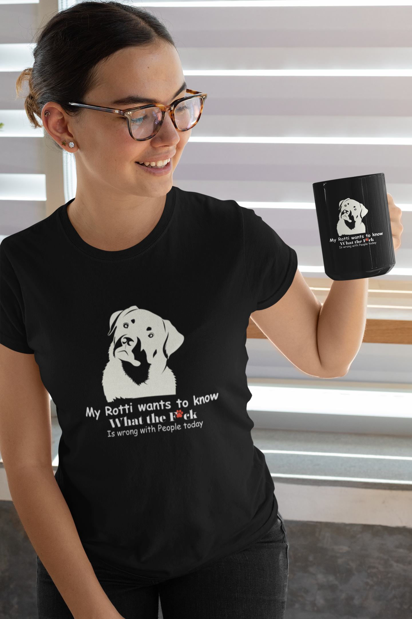 My Rotti wants to know Statement tee