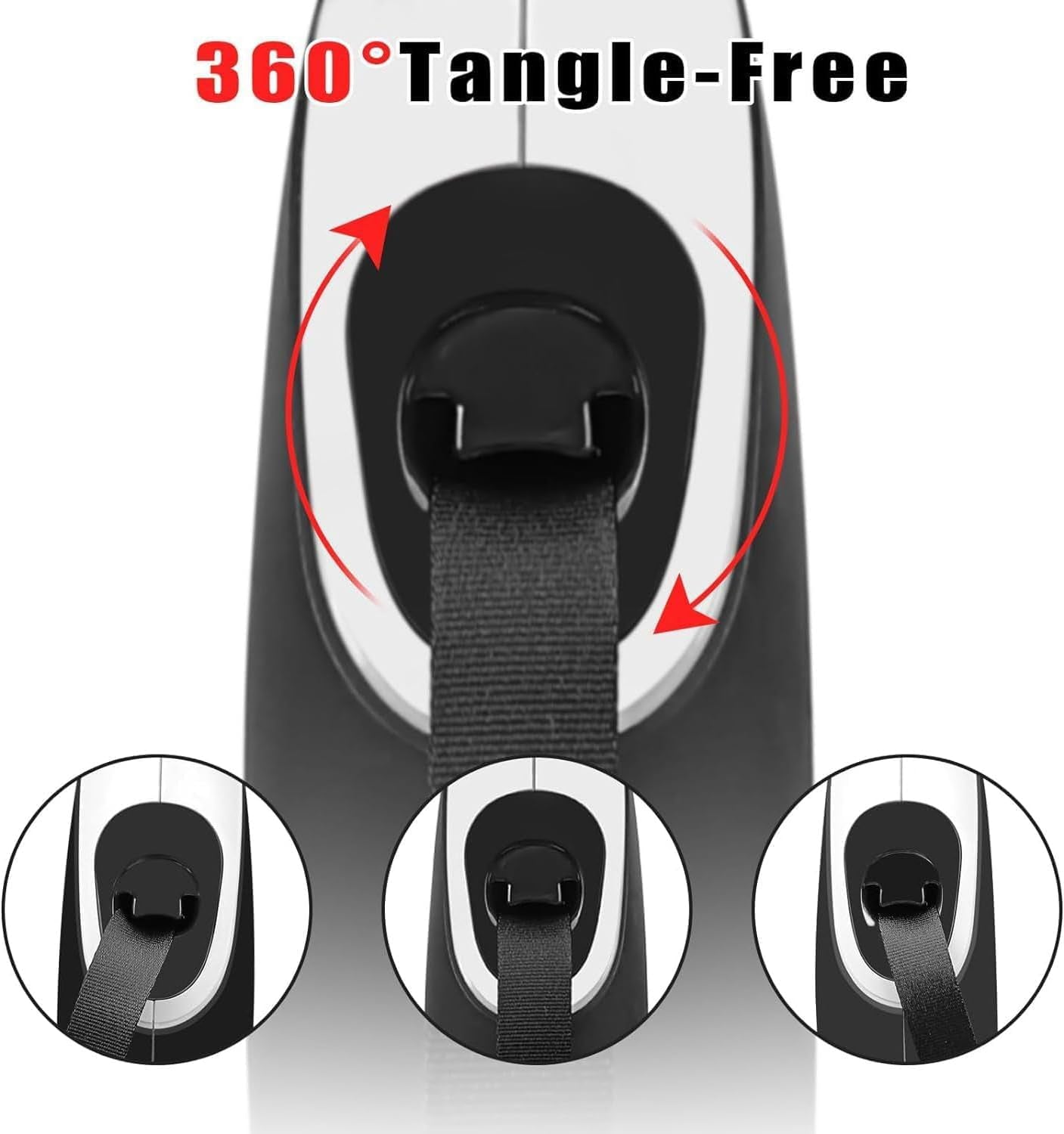 Ultimate 26ft Retractable Dog Leash for Large Dogs – Heavy-Duty with LED Flashlight & Waste Bag Dispenser