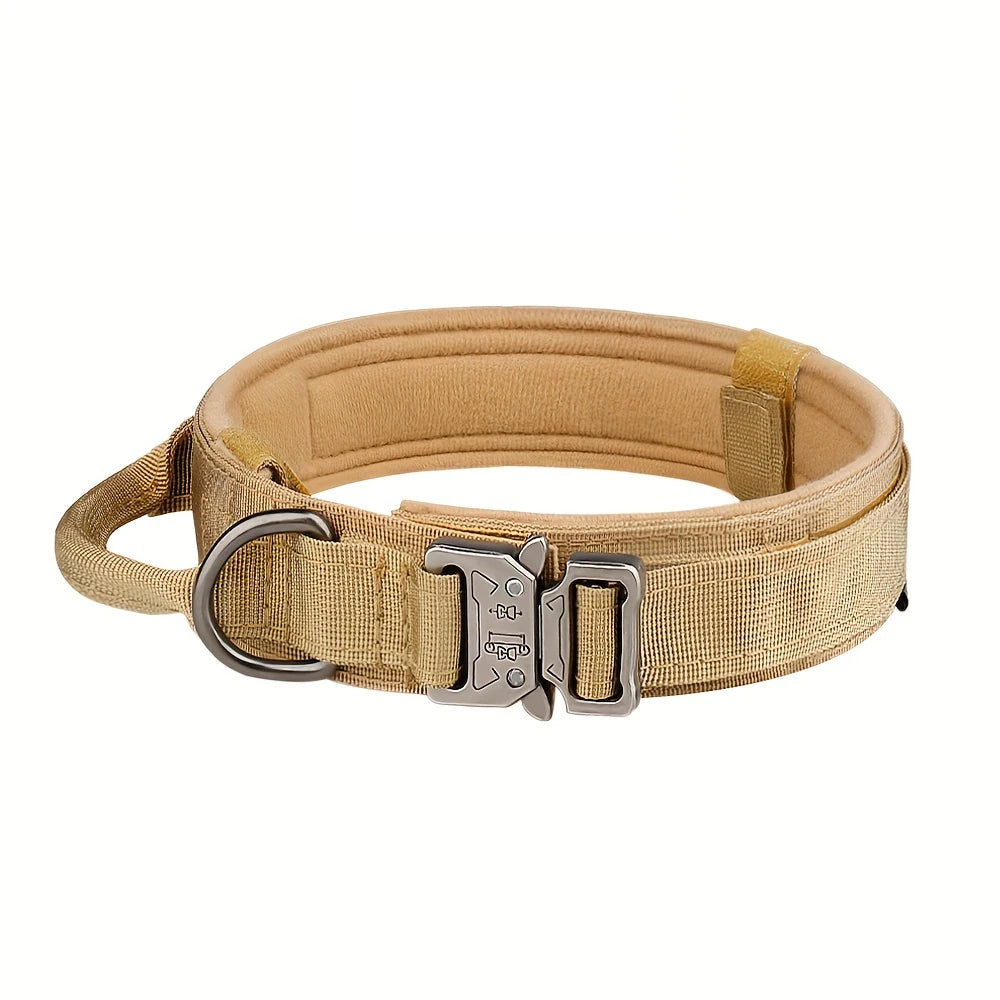 Dog Training Collar Adjustable Tactical Dog Collar and Leash Set Control Handle Pet Lead Collar for Small Big Dogs