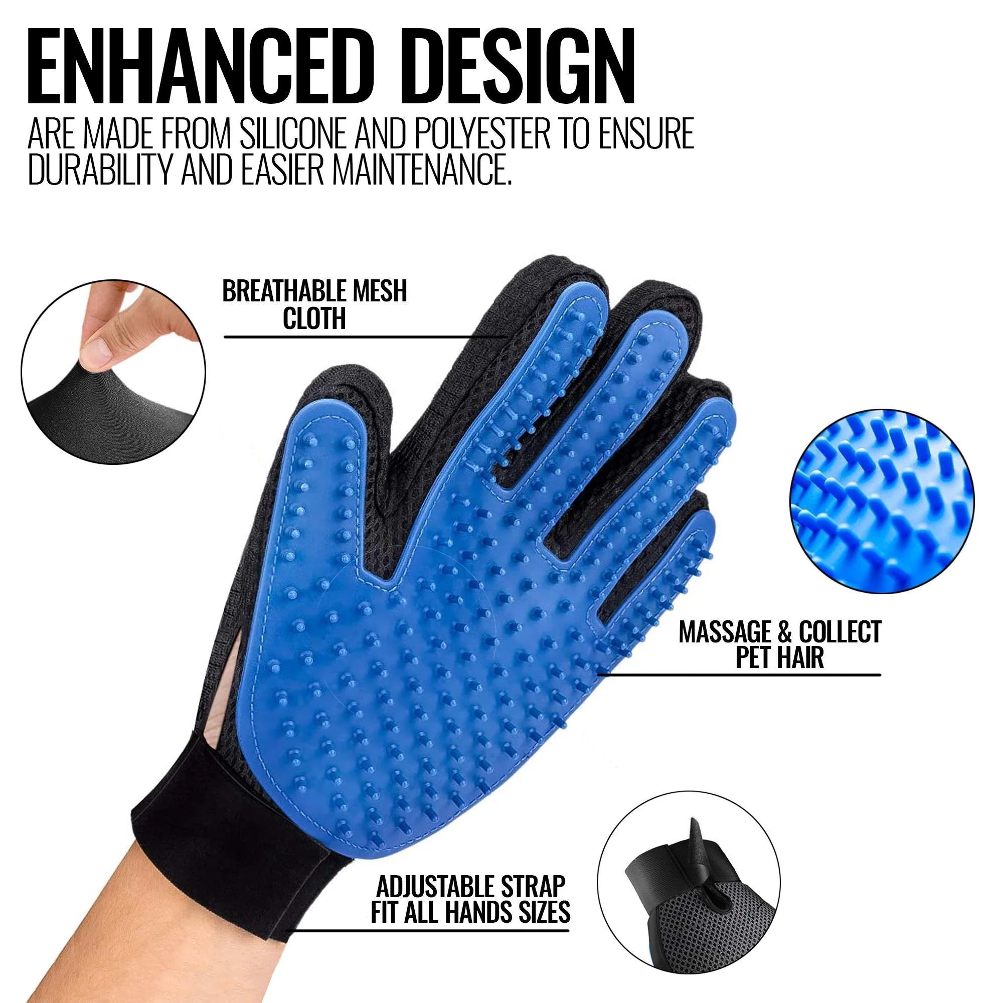 Pet Grooming Gloves 