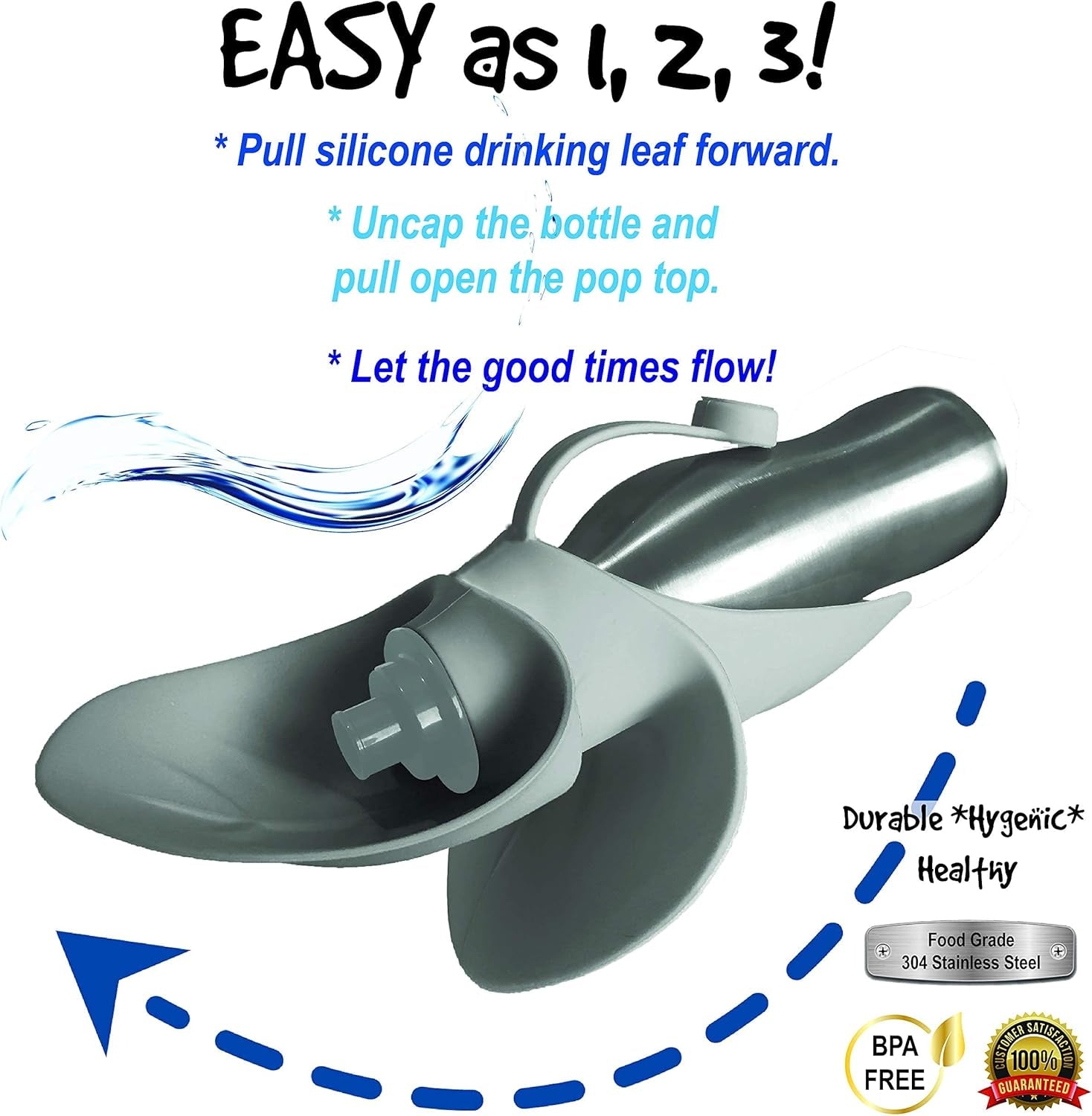 20 OZ Stainless Steel Dog Water Bottle