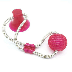 Dog Interactive Suction Cup Push TPR Ball Toys Elastic Ropes Dog Tooth Cleaning Chewing Playing IQ Treat Toys Pet Puppy Supplies