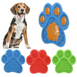 Dog Lick Pad Pet Bathing Distraction Pads Wall Mouted Silicone Slow Feeder Lick Mat with Strong Suction for Dog Bathing Grooming