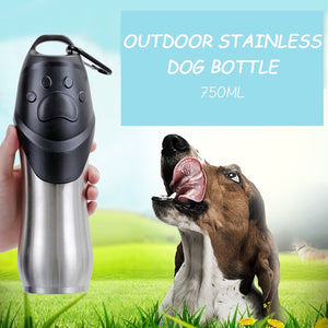 750 Stainless steel water bottle for dogs