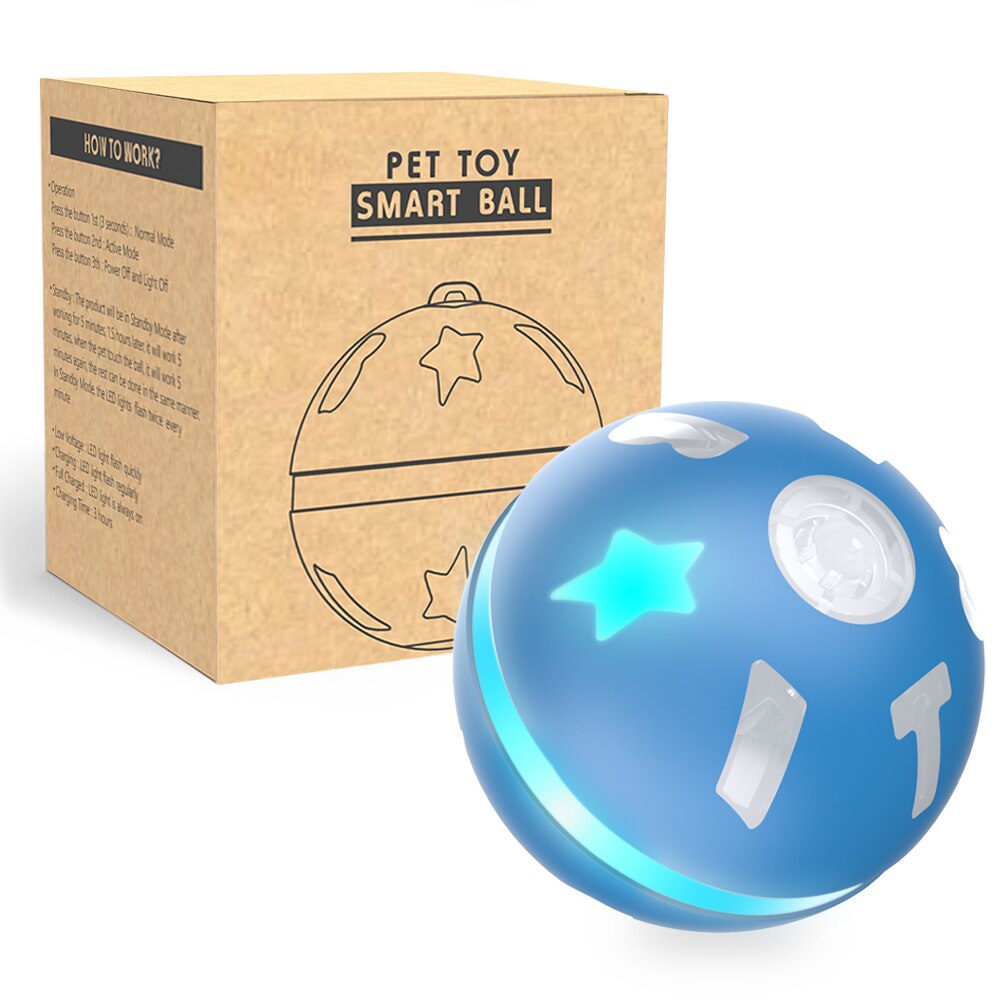 BENTOPAL -Smart Interactive Dog Toy Wicked Ball for Indoor Cats/Dogs with Motion Activated / USB Rechargeable Dog Ball