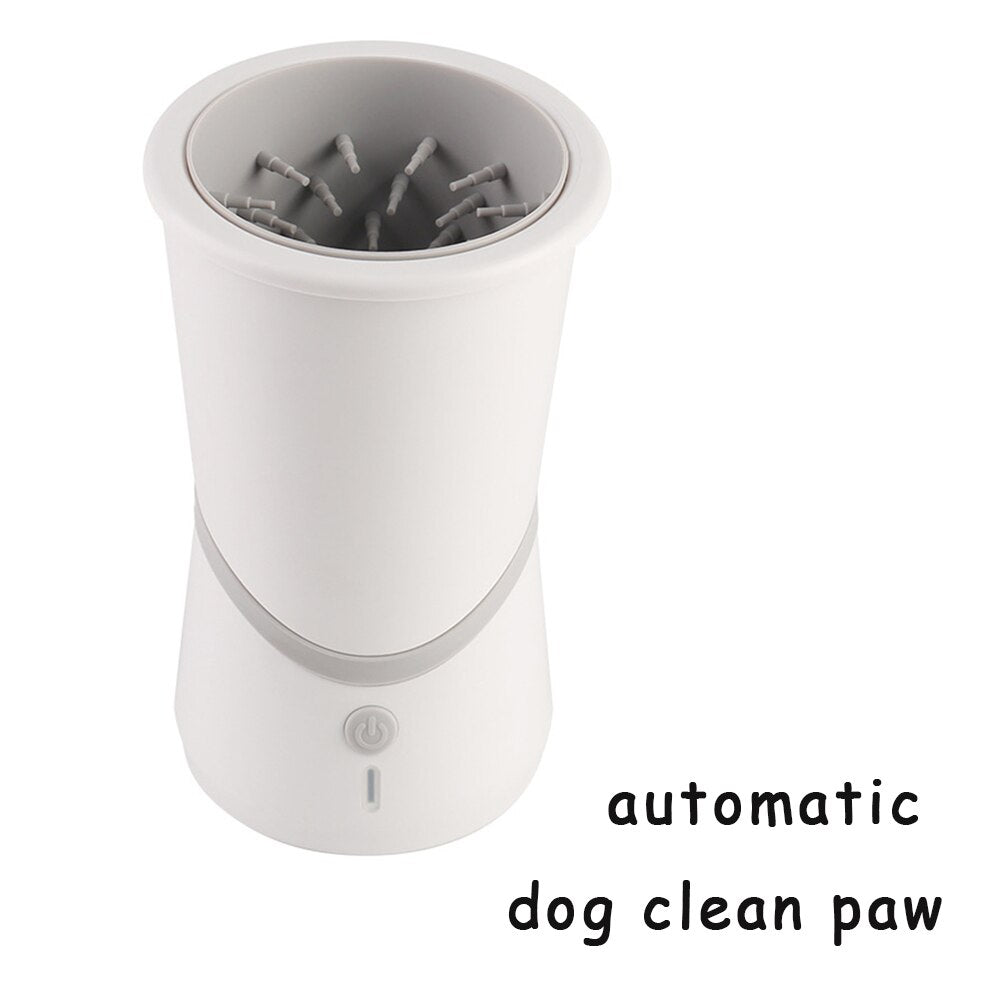 Dog Paw Washer Cup Pet Cleaning 360 ° Soft Silicone Brush Automatic Electric Foot Cleaner USB Rechargeable