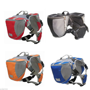 Pet Dog Saddle Bag Pack Backpack Medium Large Big Dogs Carrier For Outdoor Hiking Camping Training Snack Carrier