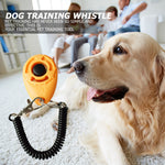 1 Piece Pet Cat Dog Training Clicker Plastic New Dogs Click Trainer Aid Too Adjustable Wrist Strap Sound Key Chain dog whistle