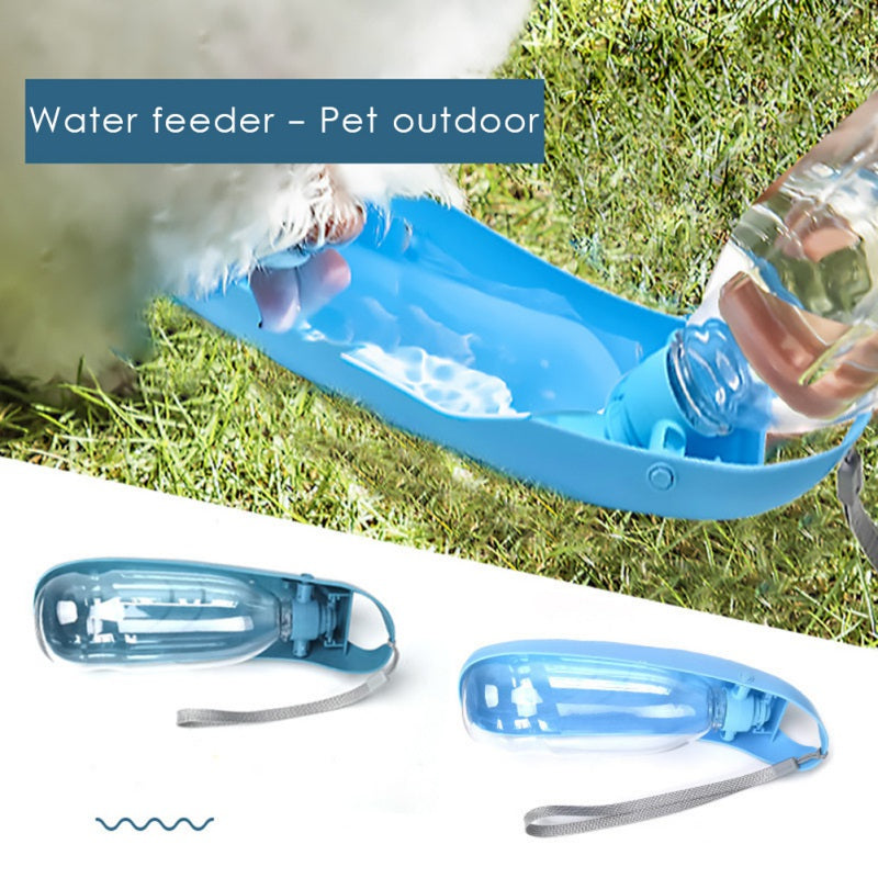 500mL Foldable Portable Pet Cat and Dog Drinking Bottle Outdoor Travel Leak-proof Feeder Bowl Pet Supplies