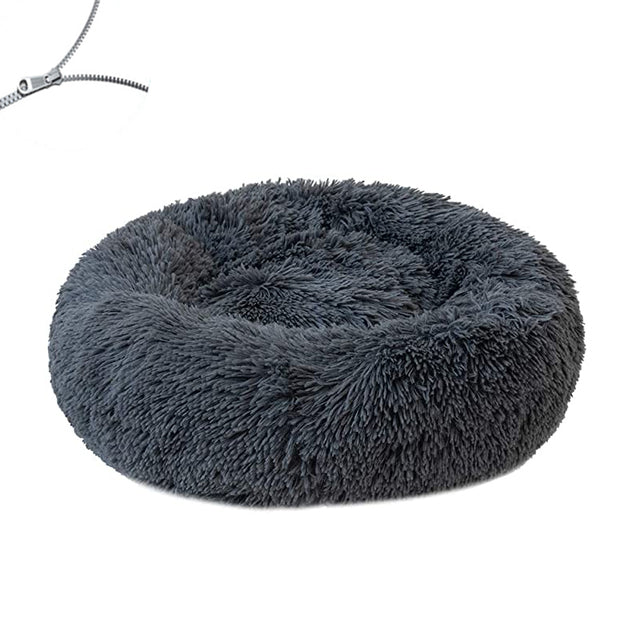 Round Plush Big Dog Bed