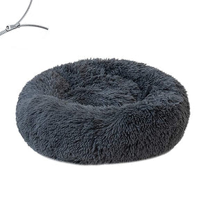 Round Plush Big Dog Bed